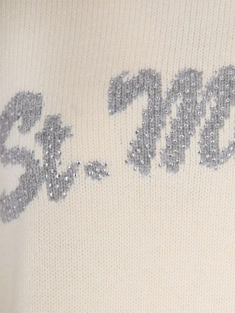 MC2 Saint Barth beaded crewneck sweater - Neutrals