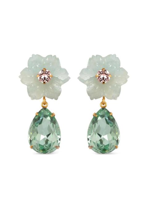 Jennifer Behr Juna flower-drop earrings - Gold - zdjęcie produktu nr 1
