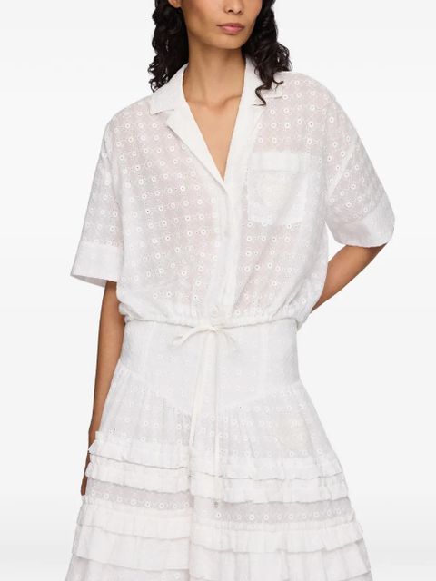 GANNI broderie-anglaise shirt - White - zdjęcie produktu nr 2