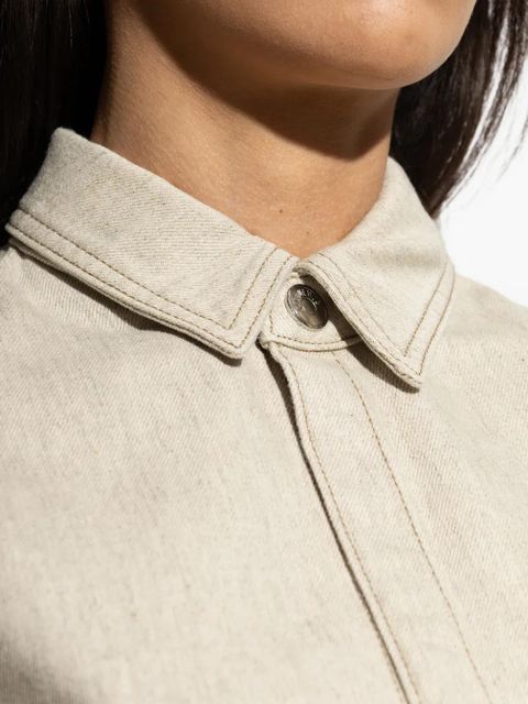 Jacquemus contrast-stitch long-sleeve shirt - Neutrals