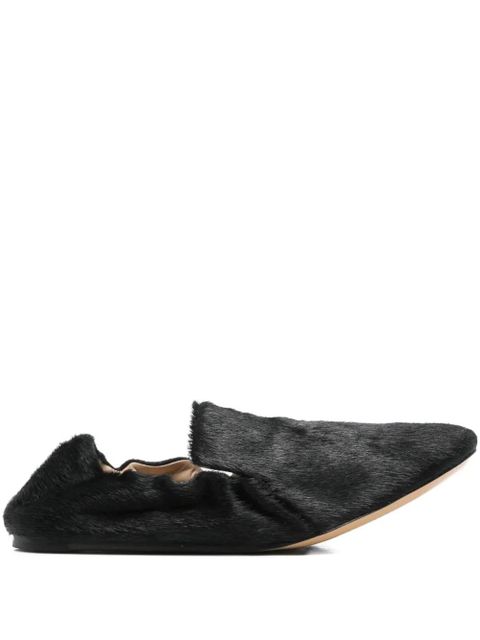 Le Monde Beryl fur-trimmed loafers - Black - zdjęcie produktu nr 1