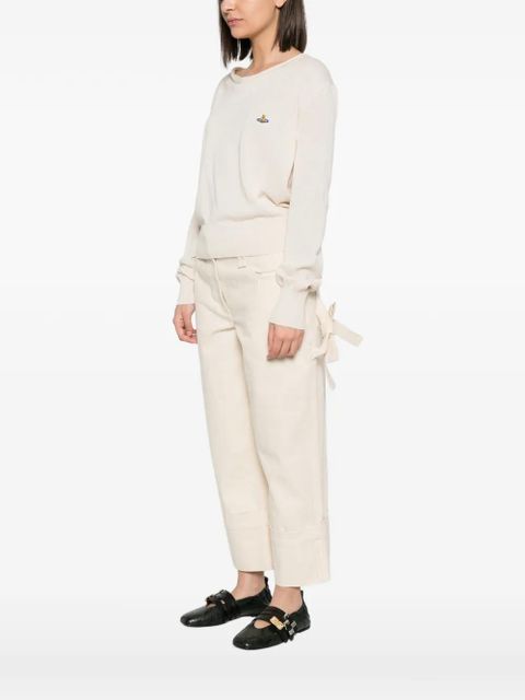 Vivienne Westwood logo-embroidered sweatshirt - Neutrals