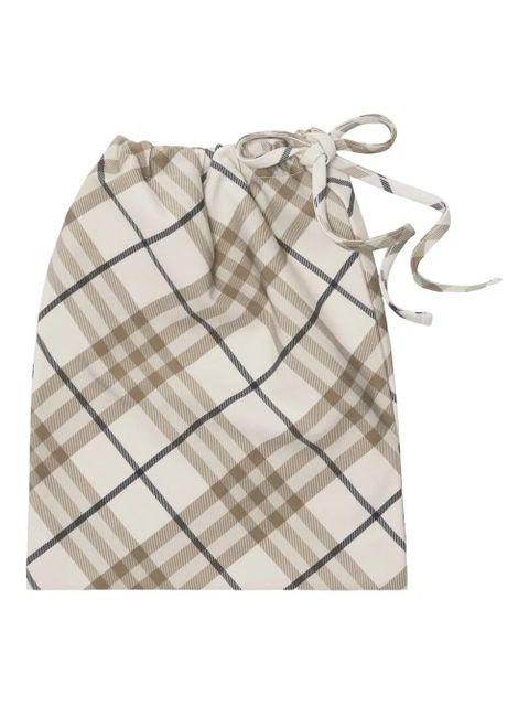 Burberry checked swimsuit - Neutrals