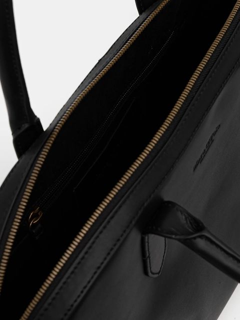 Marc O'Polo torebka skórzana kolor czarny 5000009167