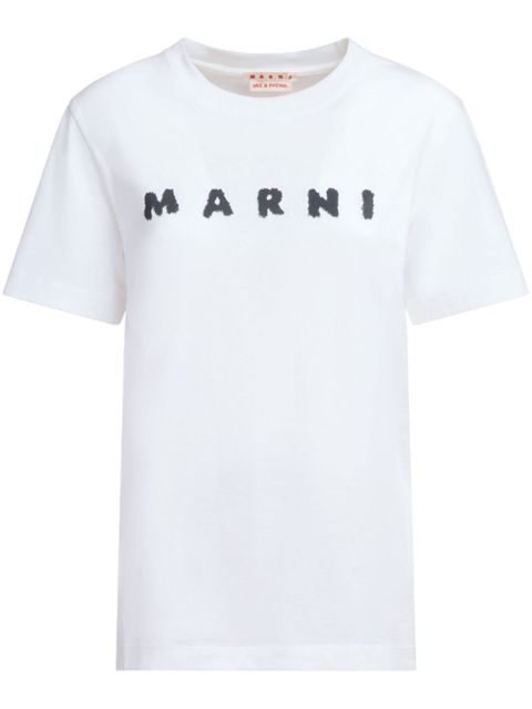 Marni logo print T-shirt - White - zdjęcie produktu nr 1