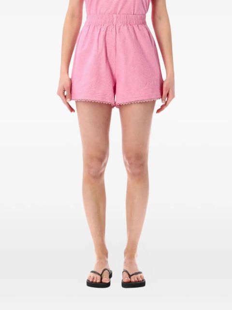 American Vintage Feoly lace-trim shorts - Pink - zdjęcie produktu nr 1