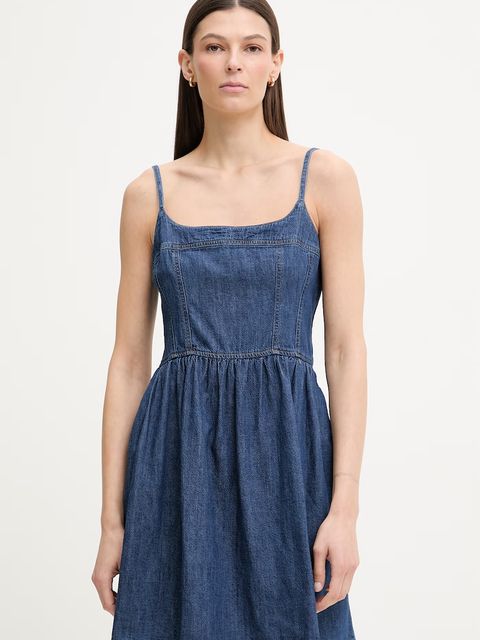 Levi's sukienka rozkloszowana jeansowa JOLENE DENIM - zdjęcie produktu nr 2