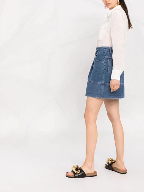 Chloé A-line denim skirt - Blue