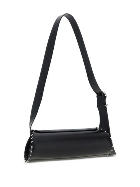 Jil Sander small Cannolo leather shoulder bag - Black - zdjęcie produktu nr 2