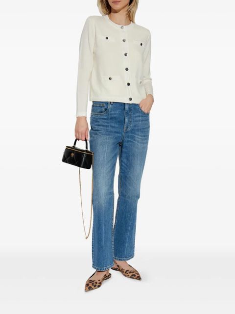 Tory Burch Kendra cardigan - White - zdjęcie produktu nr 2