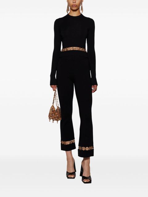 Rabanne embellished straight-leg trousers - Black - zdjęcie produktu nr 2