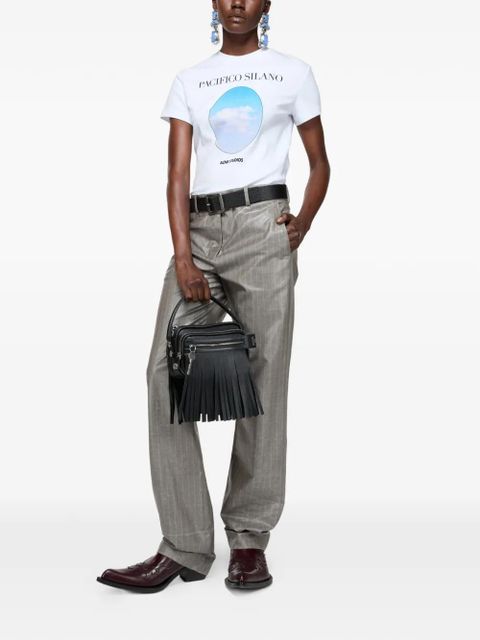 Acne Studios logo-print T-shirt - Blue - zdjęcie produktu nr 2