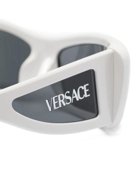 Versace Eyewear rectangle-frame sunglasses - White