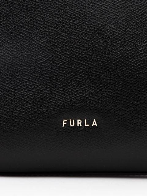 Furla torebka skórzana Tonie Mini Hobo kolor czarny WE00877 A.0023 O6000