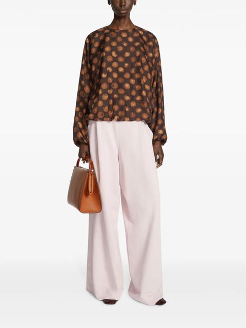 DRIES VAN NOTEN large leather tote bag - Brown - zdjęcie produktu nr 2