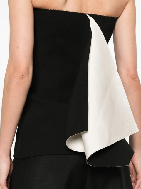 ENTIRE STUDIOS strapless panelled top - Black