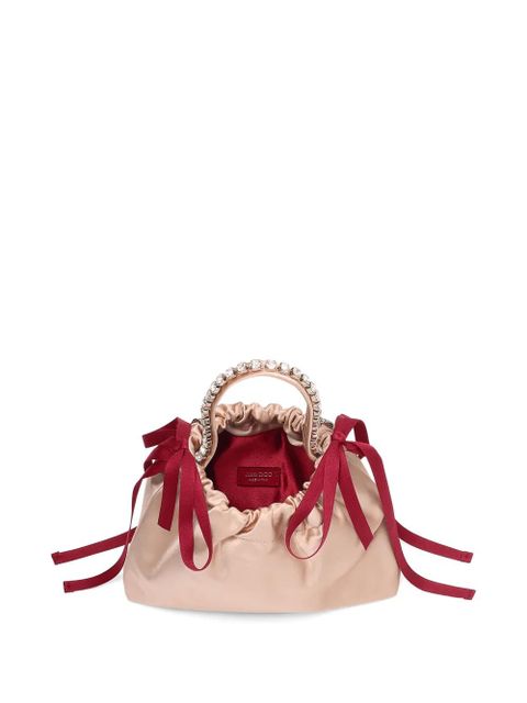 Jimmy Choo crystal-detail drawstring bucket bag - Pink - zdjęcie produktu nr 2