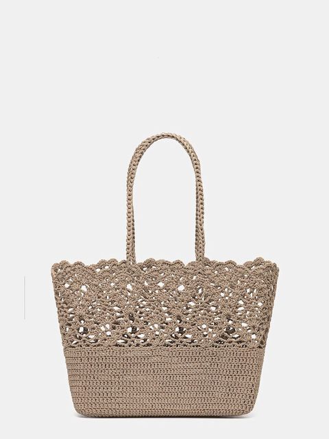 Answear.LAB kosz plażowy kolor brązowy