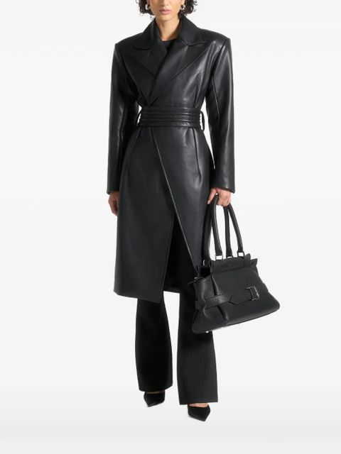 Manière De Voir Malya detachable-belt coat - Black - zdjęcie produktu nr 1