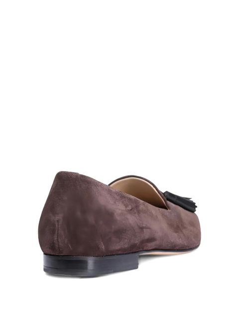 Le Monde Beryl tassel-design suede loafers - Brown