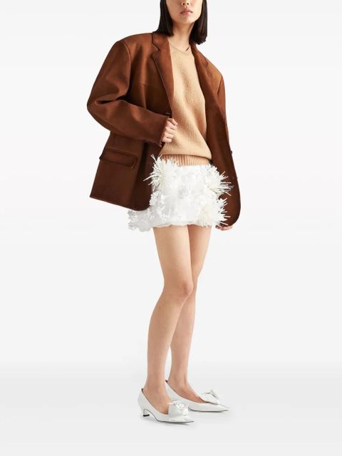 Prada embroidered organza miniskirt - White - zdjęcie produktu nr 2