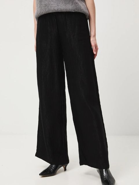 Medicine spodnie damskie kolor czarny szerokie medium waist - zdjęcie produktu nr 2