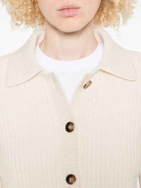 LouLou de Saison Sileta collared cardigan - Neutrals