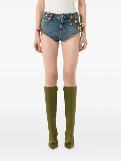 Blumarine butterfly shorts - Blue