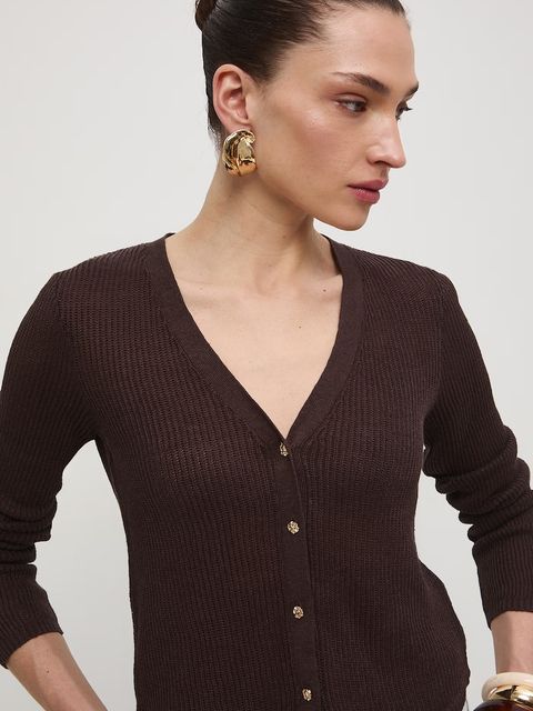 Medicine kardigan damski lniany - zdjęcie produktu nr 2