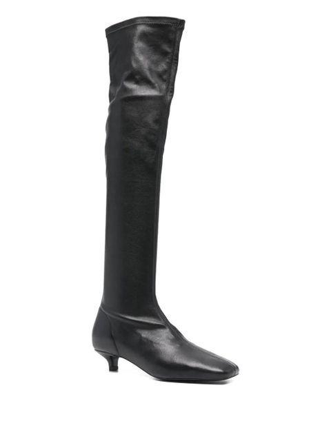 TOTEME nappa-leather knee-high boots - Black - zdjęcie produktu nr 2