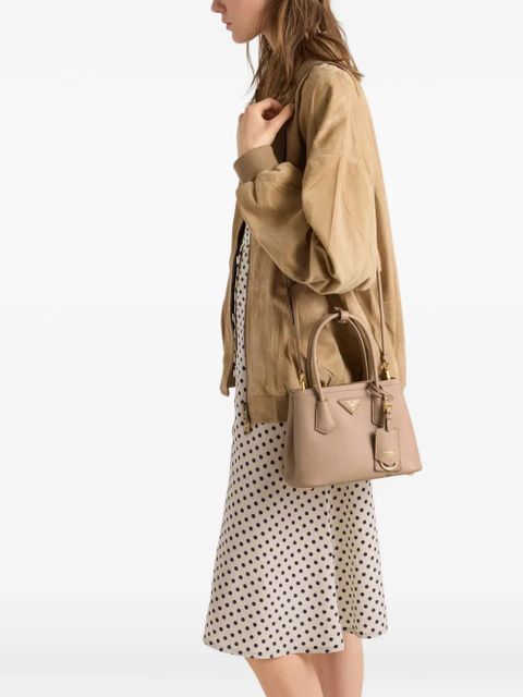 Prada Double Saffiano leather mini-bag - Brown - zdjęcie produktu nr 2