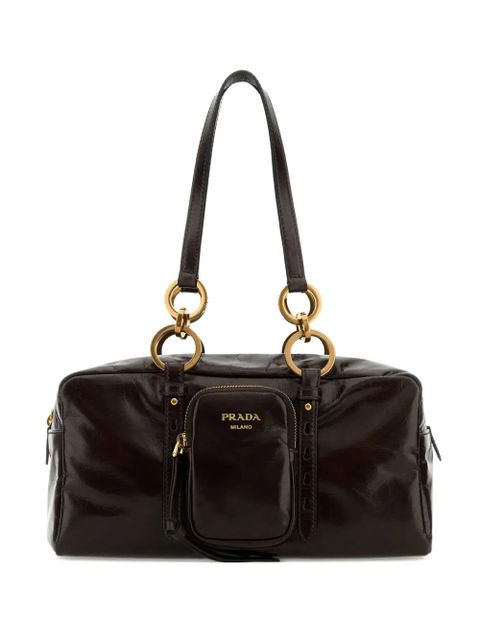 Prada leather shoulder bag - Brown - zdjęcie produktu nr 2