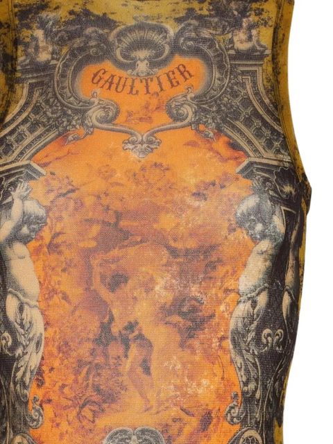 Jean Paul Gaultier Médaillon-print tank top - Orange - zdjęcie produktu nr 2