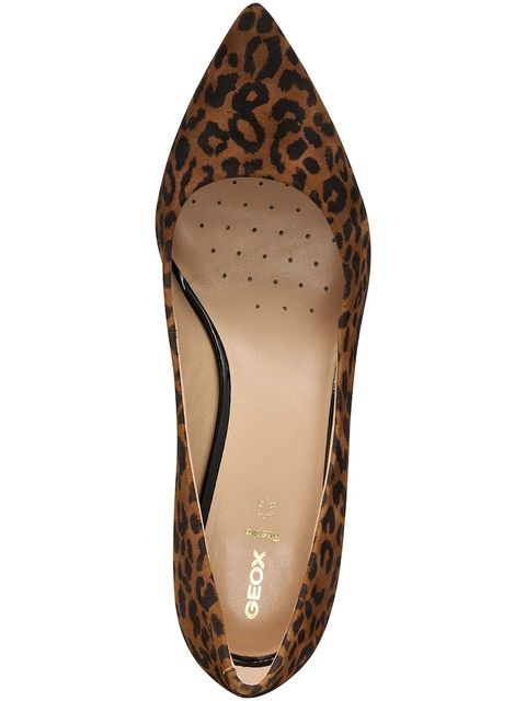 Geox szpilki skórzane D KLEOPY kolor brązowy D55YBA 00007 C6001