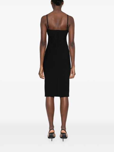 Blumarine bow-embellished midi dress - Black - zdjęcie produktu nr 1