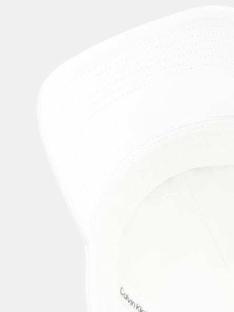 Calvin Klein czapka z daszkiem bawełniana kolor biały LV04F5003G - zdjęcie produktu nr 2