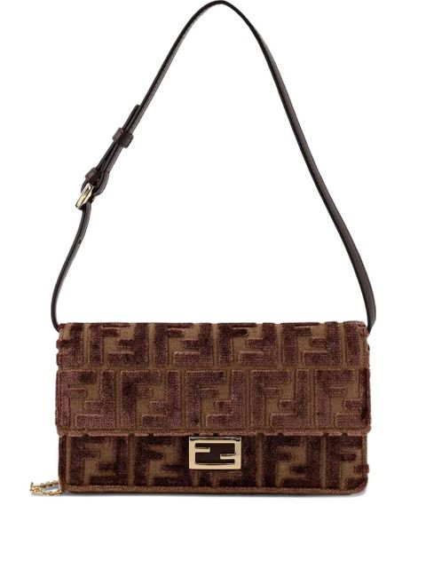 FENDI FF-motif chain shoulder bag - Brown - zdjęcie produktu nr 1