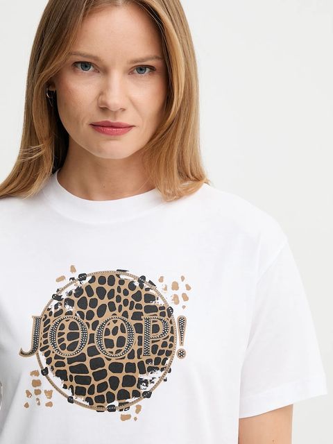 Joop! t-shirt bawełniany damski kolor biały 30048383
