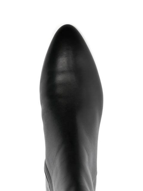 Aeyde 35mm Yasmin leather boots - Black