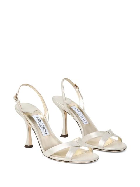 Jimmy Choo 100mm Elsy sandals - Gold - zdjęcie produktu nr 2