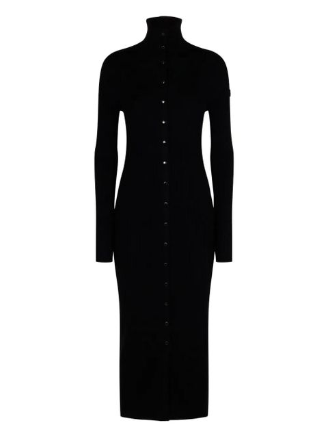 Moncler ribbed knit midi dress - Black - zdjęcie produktu nr 1