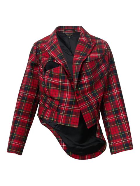 Comme Des Garçons check-pattern jacket - Red - zdjęcie produktu nr 1