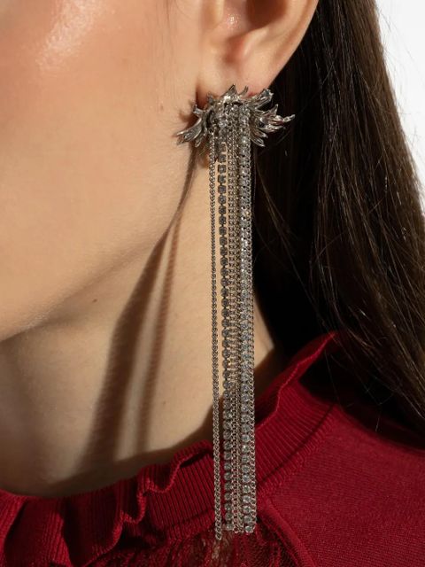 Alexander McQueen flower-motif earrings - Silver - zdjęcie produktu nr 2