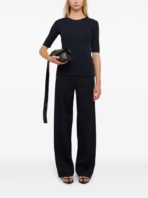 Jil Sander crew neck short-sleeved T-shirt - Blue - zdjęcie produktu nr 2