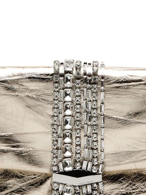 Jimmy Choo crystal-embellished shoulder bag - Silver - zdjęcie produktu nr 2