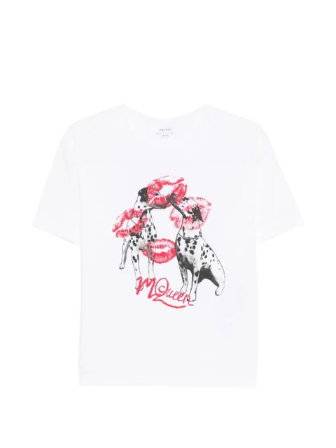 Alexander McQueen dalmatian-print T-shirt - White - zdjęcie produktu nr 1