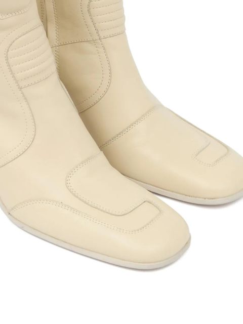 MM6 Maison Margiela 90mm block-heeled ankle boots - Neutrals