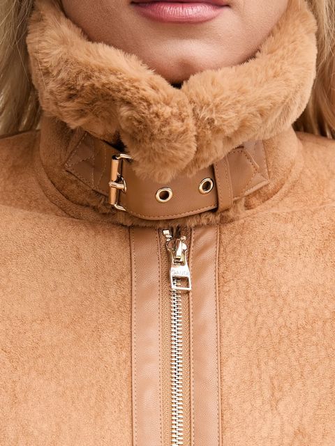 Gaudi kurtka kolor brązowy przejściowa 521BD39003