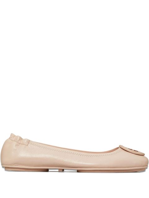 Tory Burch Minnie logo-detail ballet flats - Pink - zdjęcie produktu nr 1