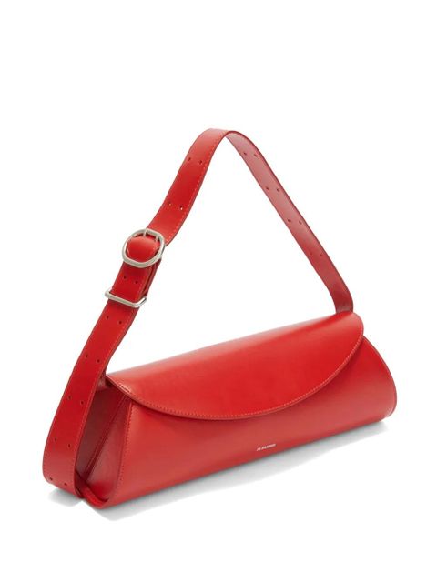 Jil Sander small Cannolo leather shoulder bag - Red - zdjęcie produktu nr 2